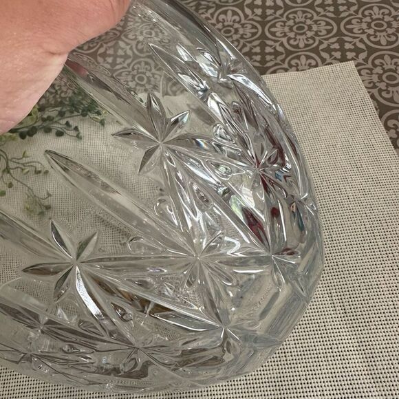 Marquis by Waterford‎ Cut Glass Sparkle Bowl 9” Diameter Salad Serving Bowl - Picture 5 of 10